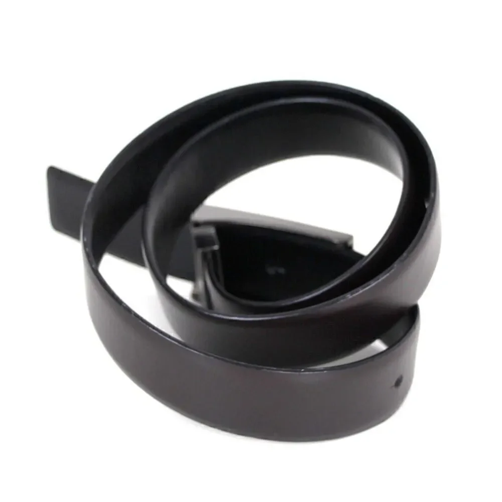 Calvin Klein BLACK BROWN LEATHER 1 3/8